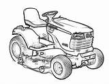 Lawn Mower Coloring Pages sketch template