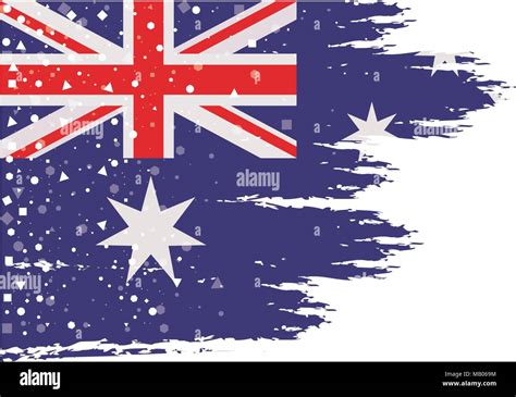 Flag of australia painted Stock Vector Image & Art - Alamy