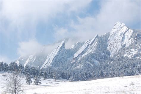 The Flat Irons Morning After a Winter Snow. Boulder, Colorado | Colorado travel, Bouldering ...