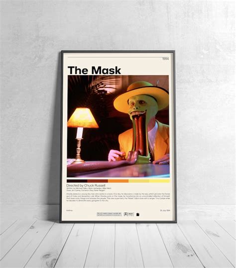 The Mask Movie Poster Chuck Russell Minimalist Movie - Etsy