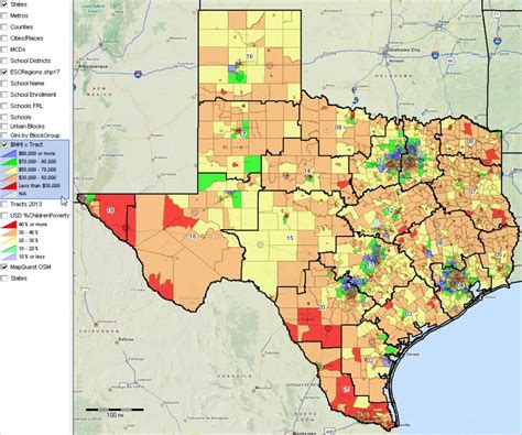 Texas Education Regions Map - United States Map