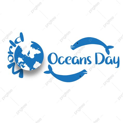 World Oceans Day Vector Hd PNG Images, Happy World Oceans Day With Map, Holiday, World Oceans ...