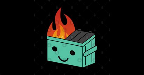 Cute Dumpster Fire - Cute Dumpster Fire - Sticker | TeePublic