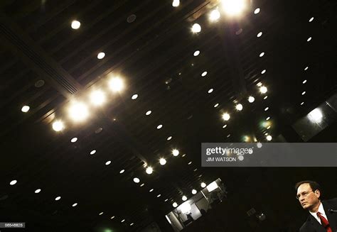 US Supreme Court nominee listens to senators speak during his... News ...