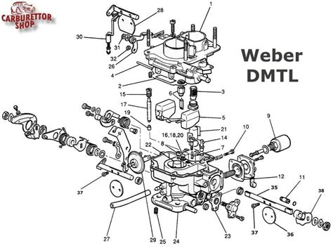 Weber Carburetor Parts Diagram: A Comprehensive Guide to Understanding Your Engine's Fuel System