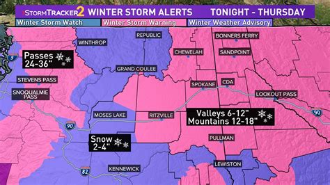 Winter storm warnings in Spokane with major snow in the forecast | krem.com