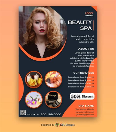 Beauty Spa promotional Flyer Template | GEC Designs