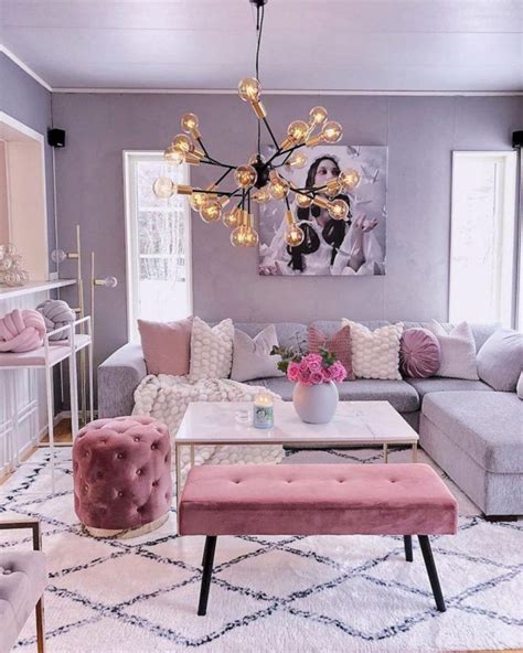 Grey And Blush Living Room Ideas — TERACEE | Pink living room, Living room decor cozy, Elegant ...