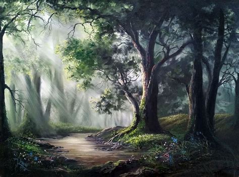 "Sunlit Oak Forest" by Kevin Hill Check out my YouTube channel ...