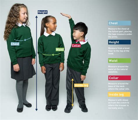 Size Chart - Kool Kidz Uniforms