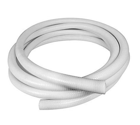 1.5 Inch Diameter x 50 Feet Length Flexible PVC Hose | Flexible Pipe White Schedule 40 PVC ...