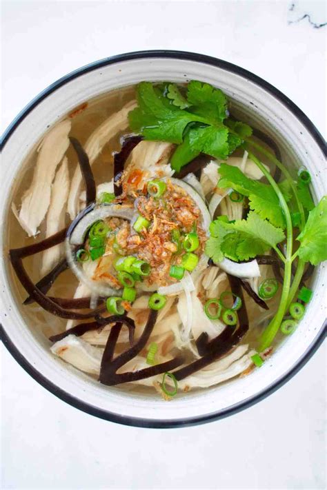 Mien Ga (Vietnamese Chicken and Glass Noodle Soup) - Scruff & Steph