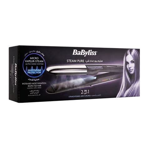 Purchase Babyliss Steam Pure 2-In-1 Straightening And Curling, Straightener & Curler, ST495SDE ...