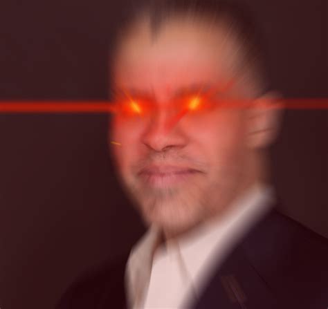 Larry Sharpe glowing red eyes | Glowing Eyes / Laser Eyes | Know Your Meme