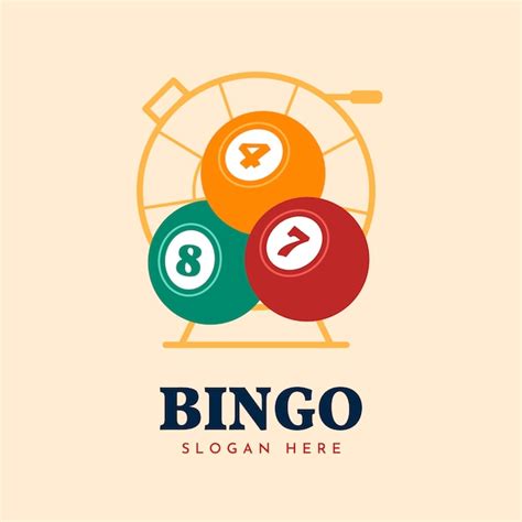 Premium Vector | Flat design bingo logo template