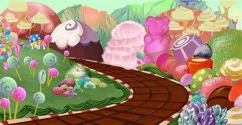 Pix For > Candyland Board Background | Candyland, Candy background, Anime background