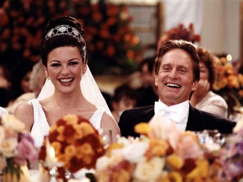 Newlyweds Catherine Zeta-Jones and Michael Douglas at their wedding ...