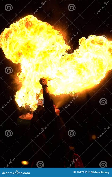 Human Fire Breather stock image. Image of performer, carnival - 7997215