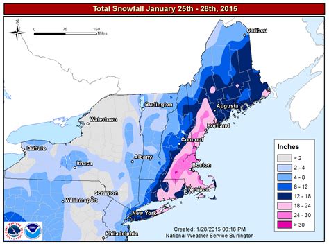 New England Snow Depth Map - Maps For You