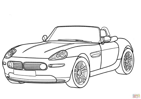 BMW Z8 Cabriolet coloring page | Free Printable Coloring Pages