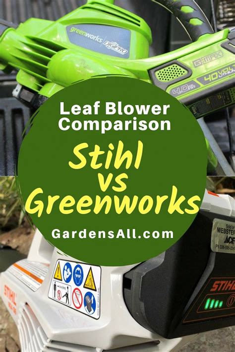 Cordless Leaf Blower: Stihl versus Greenworks | Cordless leaf blowers, Greenworks, Stihl