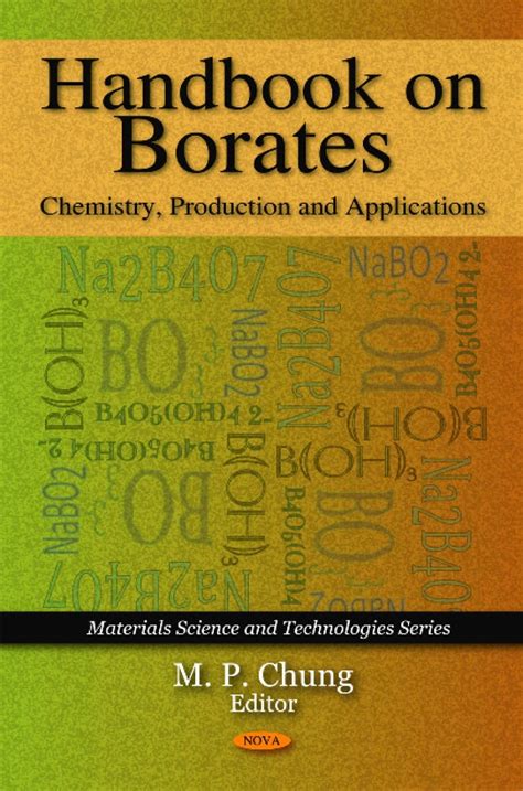 Amazon.com: Handbook on Borates: Chemistry, Production and Applications (Materials Science and ...