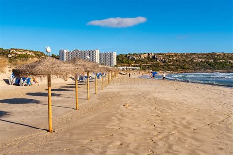 Son Bou beach stock image. Image of beach, ciutadella - 138036939