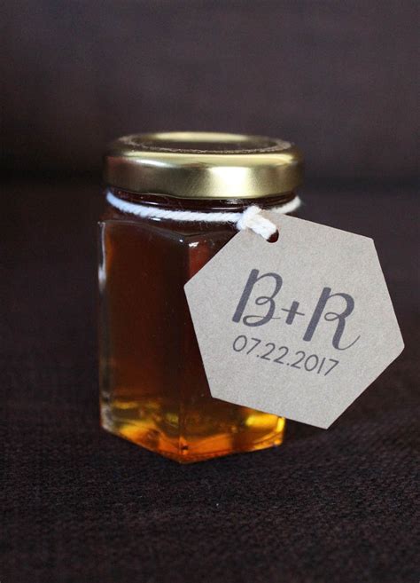 Honey Jar Tags or Honey Dipper Labels for Wedding Favor Guest - Etsy