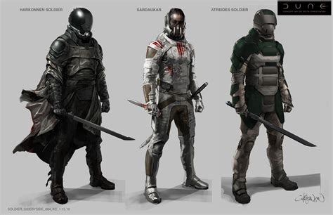 Dune (2021) concept art by Keith Christensen: Harkonnen, Sardaukar, and ...