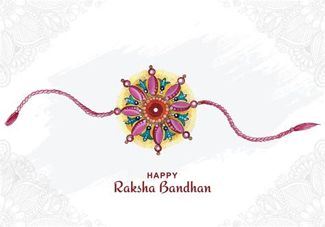 Hand draw artistic raksha bandhan indian festival card design 9967765 ...