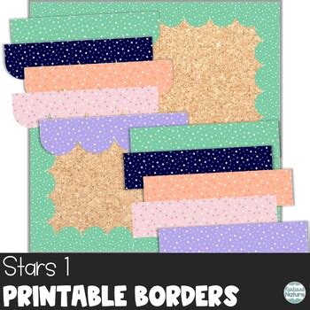 Star Bulletin Board Border - Printable Classroom Decor - Space Theme