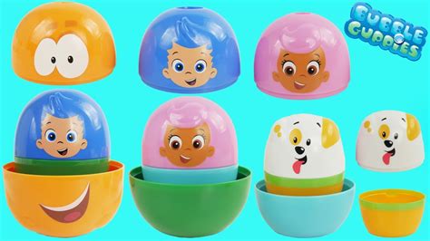 Nesting DOlls with bubble guppies toys - YouTube