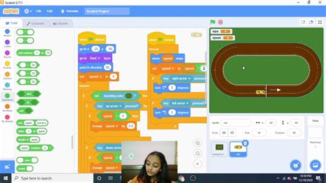 SCRATCH CODING, Make a car racing game on scratch. - YouTube