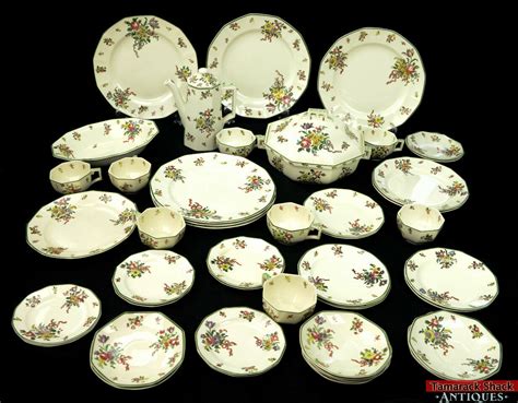 Vintage 46 Piece Lot Royal Doulton China Set Old Leeds Sprays D3548 Serving - Tamarack Shack ...