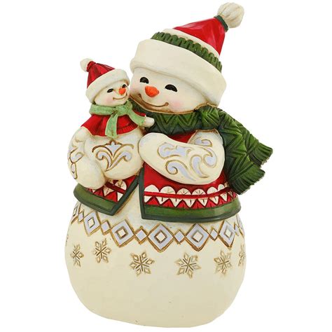 Snowman And Snowbaby Pint Size Jim Shore Figure