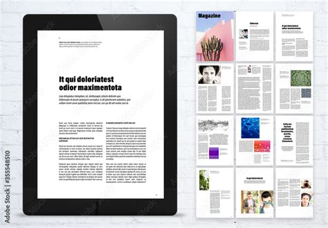 Design and Visual Culture Digital Magazine Layout 素材庫範本 | Adobe Stock