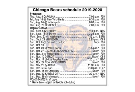 Chicago Bears Schedule 2024 To 2024 Calendar - Misha Korney