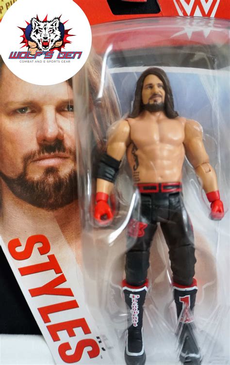 WWE Wrestler Action Figure AJ Styles | Wolf's Den