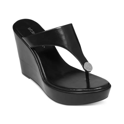 Black Wedge Heels