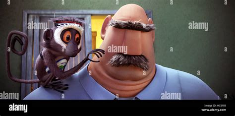 CLOUDY WITH A CHANCE OF MEATBALLS, from left: Steve the Monkey (voice: Neil Patrick Harris), Tim ...