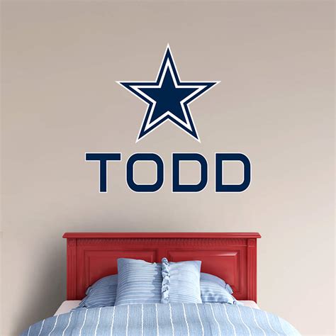 Dallas Cowboys Stacked Personalized Name Wall Decal | Shop Fathead® for ...