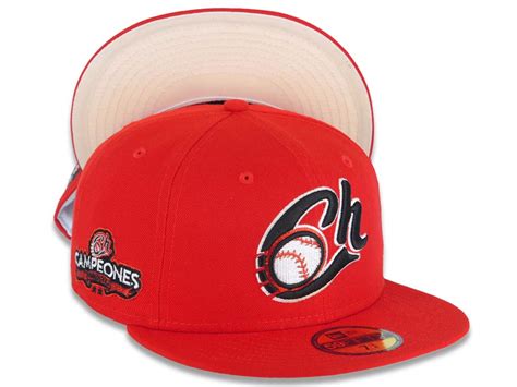 Charros de Jalisco New Era LMP 59FIFTY 5950 Fitted Cap Hat Red Crown/V – Capland