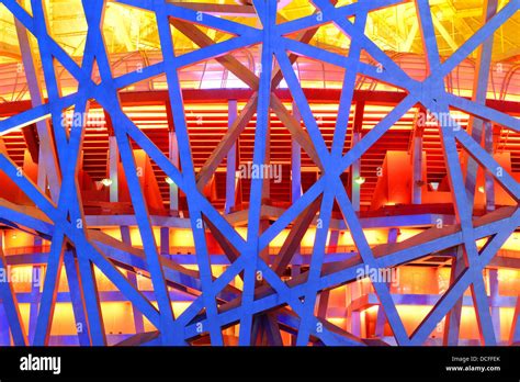 Beijing National Stadium at night Stock Photo - Alamy