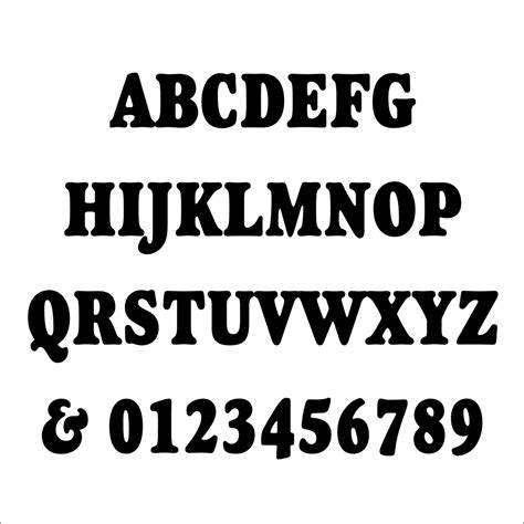 Goudy Font Wooden Numbers | Wood Numbers | Woodcrafter.com