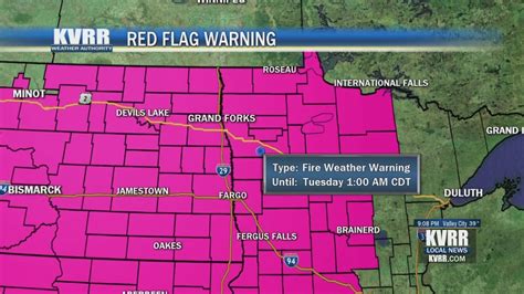 Red Flag Warning makes for dangerous fire conditions - KVRR Local News