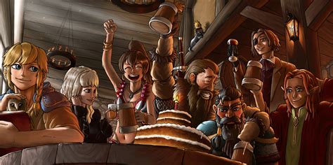 ArtStation - DND Party Commission - Surprise Birthday Party