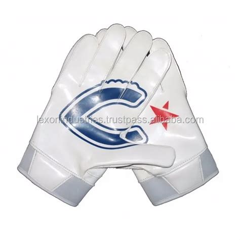 Custom Football Gloves Logo Pro Gk Football Wide Receiving Gloves - Buy ...