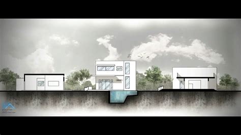 Architectural Section Rendering - Timelapse | Photoshop | Architectural section, Architecture ...