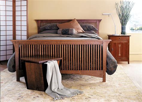 Cherry Mission Style Bedroom Furniture