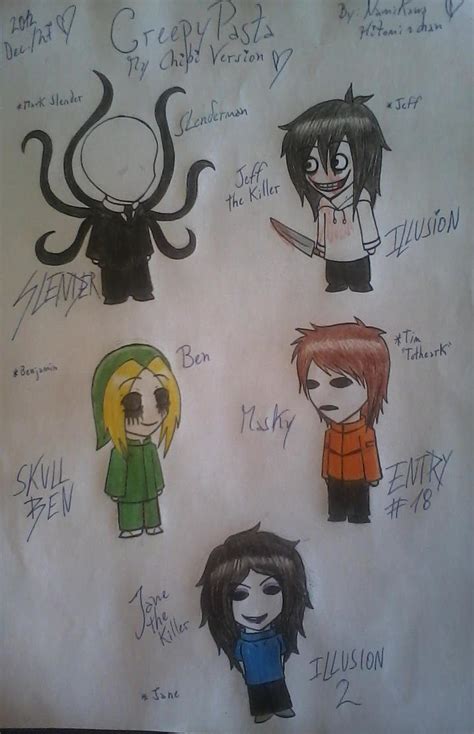 CreepyPasta Chibi Finished by Hitomi-chan666 on DeviantArt